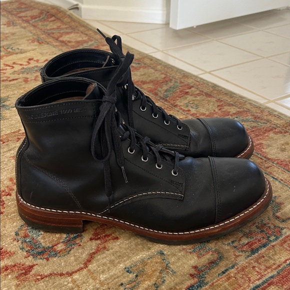Wolverine 1000 Mile Cap-Toe Boot - Black Leather - Picture 8 of 13